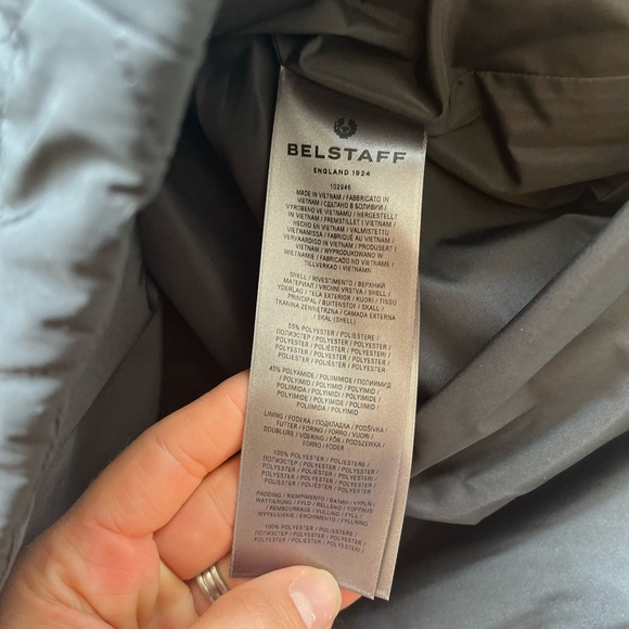 NWT Belstaff Boardwalk Winter Turtleneck Quilted Coat Size 40 | US 6 - Picture 7 of 14